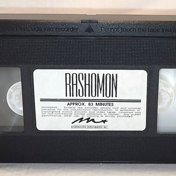 Akira Kurosawa 2 Seven Samurai 1954 & Rashomon 1950 - 3 VHS B&W Japanese ExCond - Picture 5 of 5